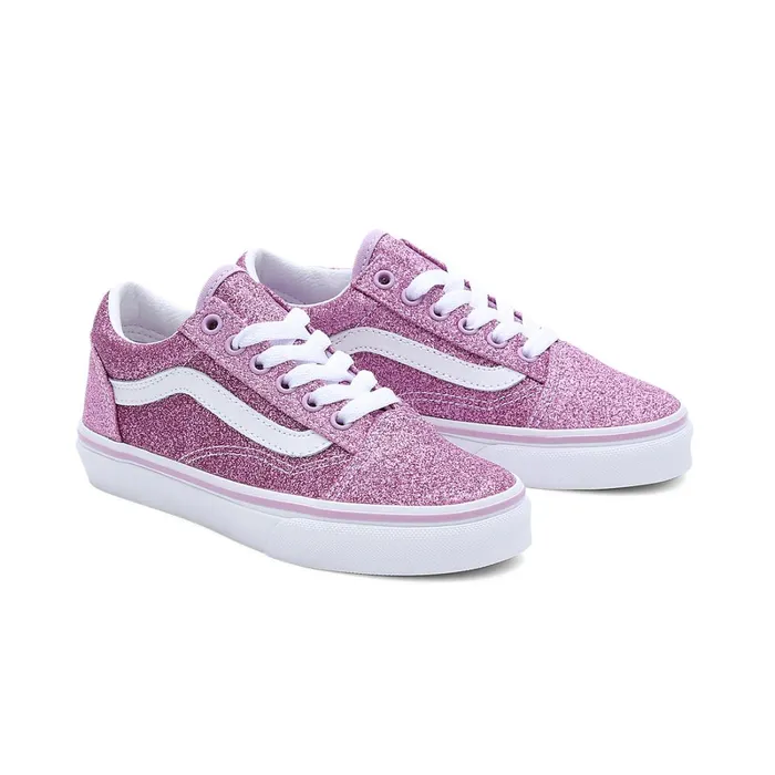 Vans Classics Kids Glitter Old Skool Shoes 48 Years Purple