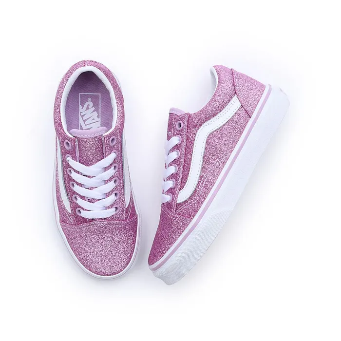 Vans Classics Kids Glitter Old Skool Shoes 48 Years Purple