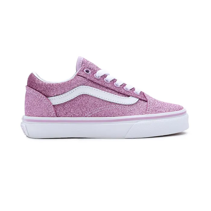 Vans Classics Kids Glitter Old Skool Shoes 48 Years Purple