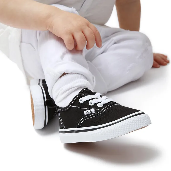 Vans Classics Kids Toddler Authentic Elastic Lace Shoes 14 Years Black
