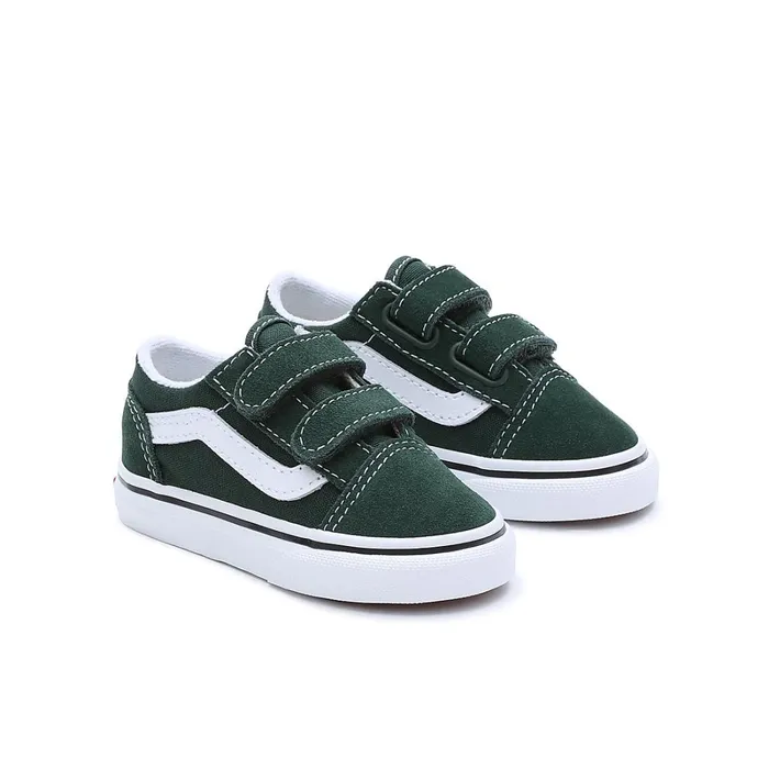 Vans Classics Kids Toddler Color Theory Old Skool Hook And Loop Shoes 14 Years Green