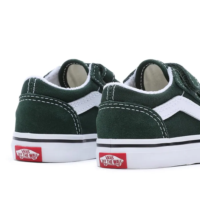 Vans Classics Kids Toddler Color Theory Old Skool Hook And Loop Shoes 14 Years Green