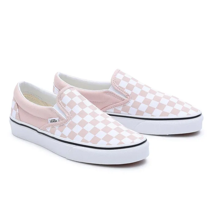Vans Classics Men Checkerboard Color Theory Classic SlipOn Shoes Pink