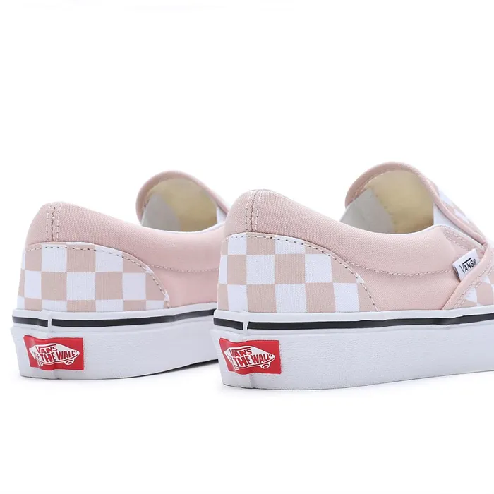 Vans Classics Men Checkerboard Color Theory Classic SlipOn Shoes Pink