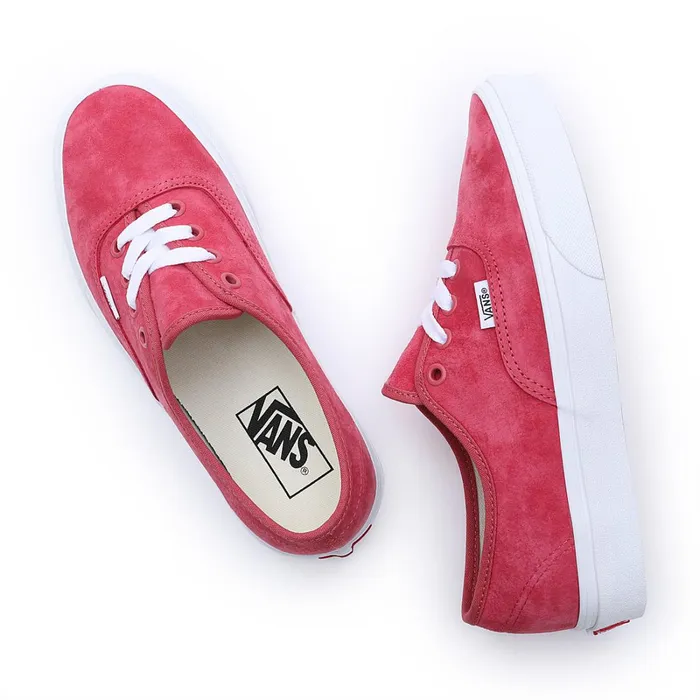 Vans Classics Men Pig Suede Authentic Shoes Red