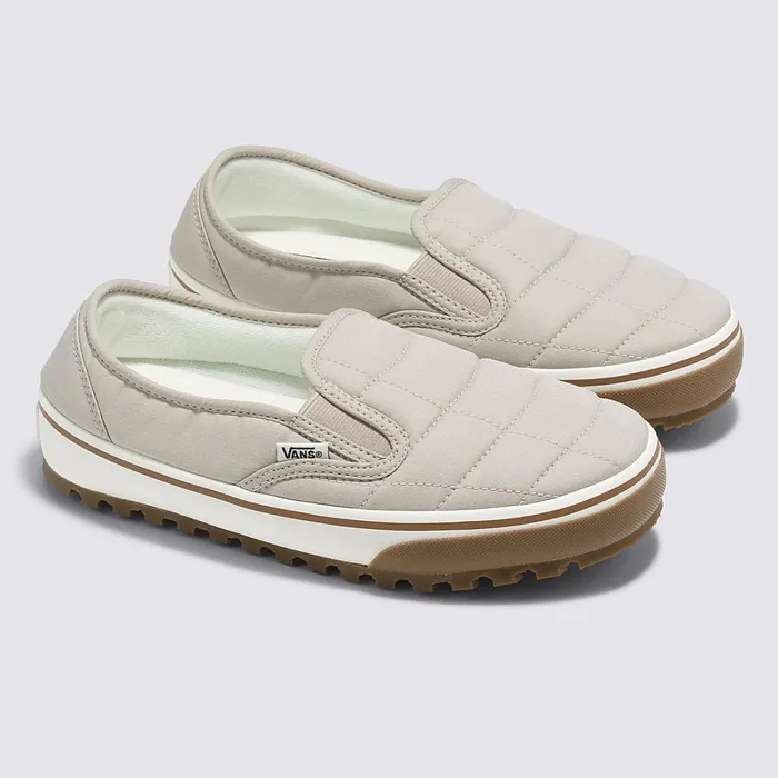 Vans Classics Men Snow Lodge Slipper Vansguard Quilted Shoes White Beige