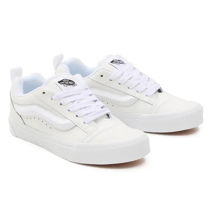 Vans Classics Women Leather Knu Skool Shoes White