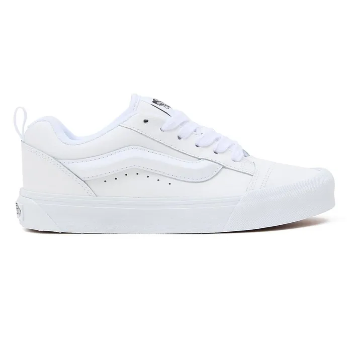 Vans Classics Women Leather Knu Skool Shoes White