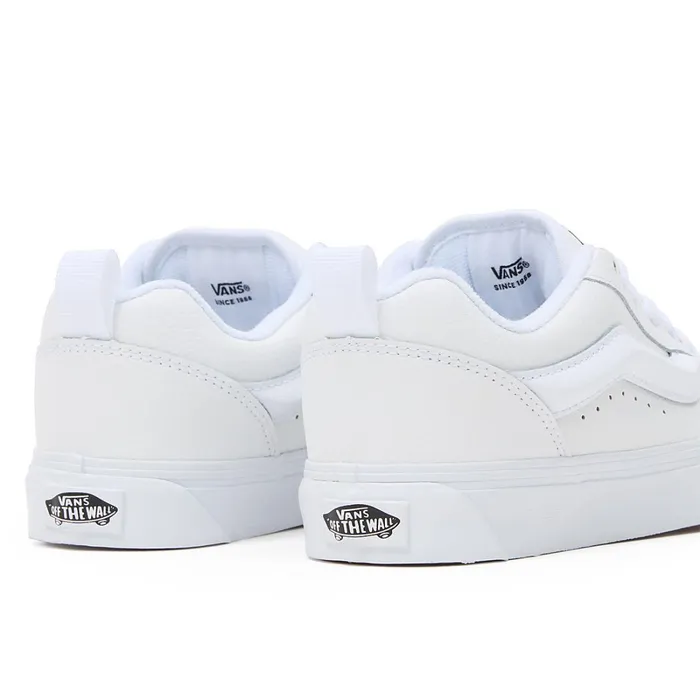 Vans Classics Women Leather Knu Skool Shoes White