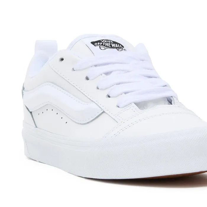 Vans Classics Women Leather Knu Skool Shoes White
