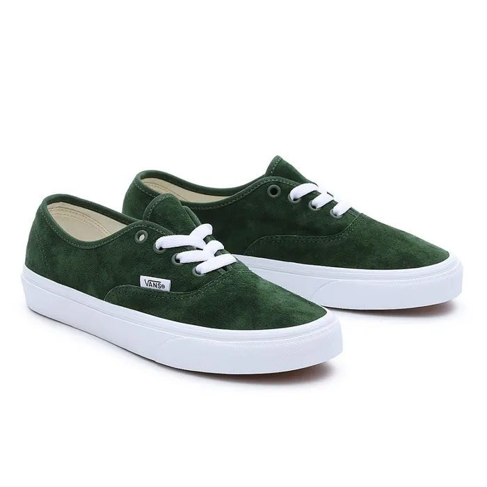 Vans Classics Women Pig Suede Authentic Shoes Green