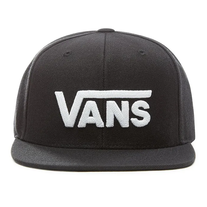 Vans Hats and Beanies Kids Drop V Snapback Hat 814 Years Black White