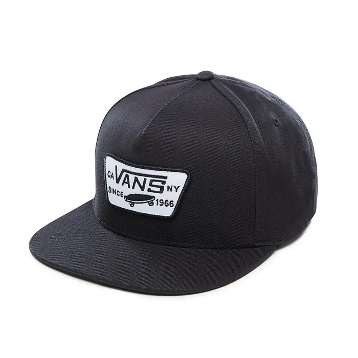 Vans Hats and Beanies Men Full Patch Snapback Hat Black
