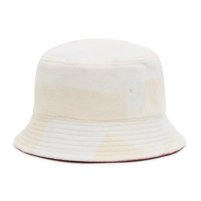 Vans Hats and Beanies Men Winter Checker Bucket Hat White