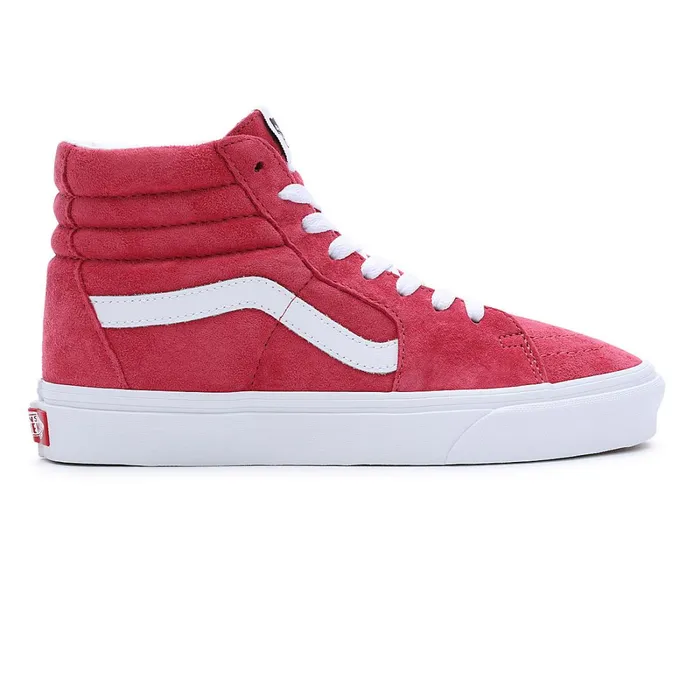 Vans HiTop Shoes Men Pig Suede Sk8Hi Shoes Red