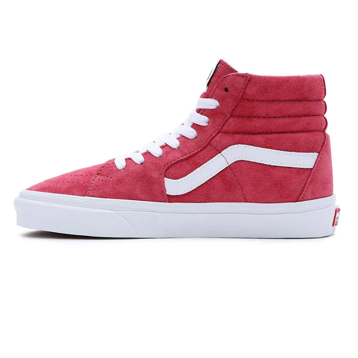 Vans HiTop Shoes Men Pig Suede Sk8Hi Shoes Red