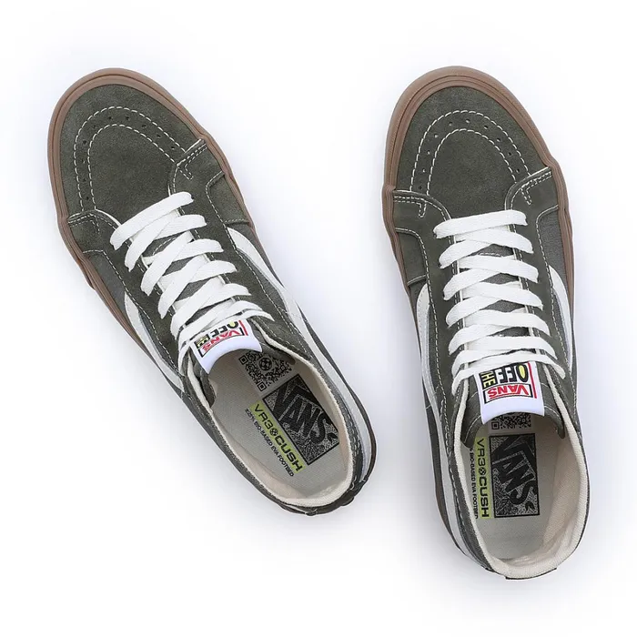 Vans HiTop Shoes Men Salt Wash Sk8Hi 38 Decon VR3 Shoes Green