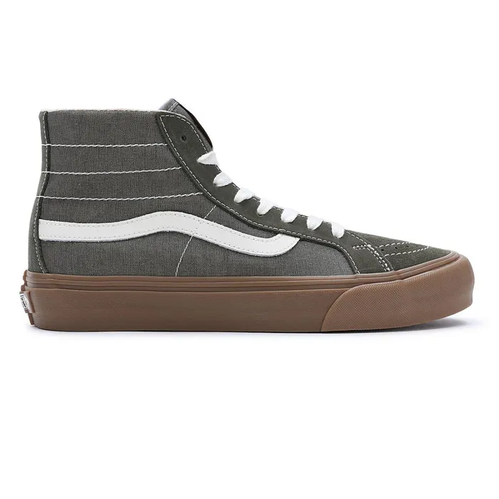 Vans HiTop Shoes Men Salt Wash Sk8Hi 38 Decon VR3 Shoes Green