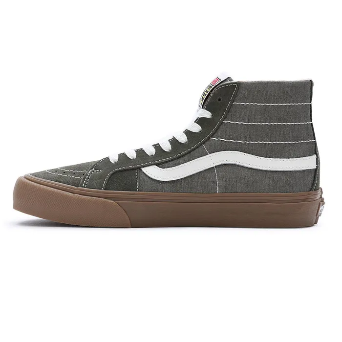 Vans HiTop Shoes Men Salt Wash Sk8Hi 38 Decon VR3 Shoes Green