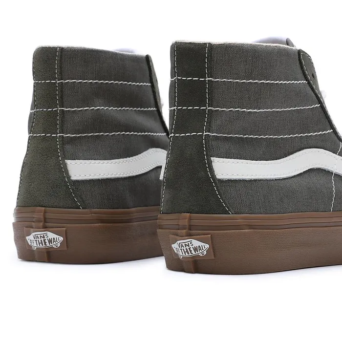 Vans HiTop Shoes Men Salt Wash Sk8Hi 38 Decon VR3 Shoes Green