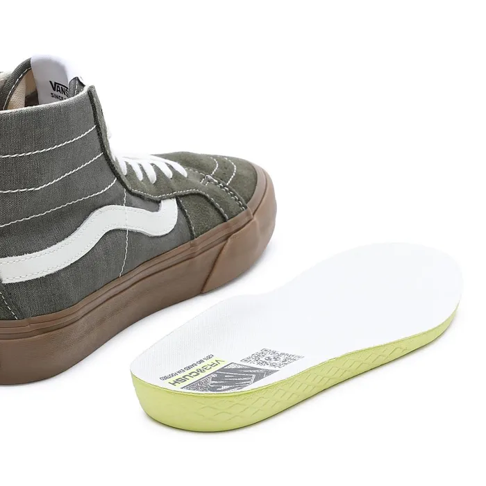Vans HiTop Shoes Men Salt Wash Sk8Hi 38 Decon VR3 Shoes Green