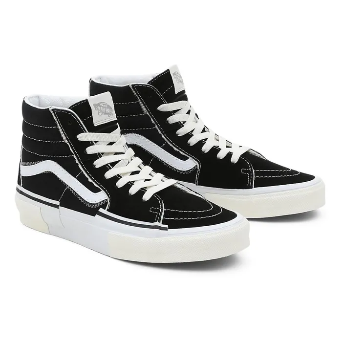 Vans HiTop Shoes Men Sk8Hi Reconstruct Shoes Black