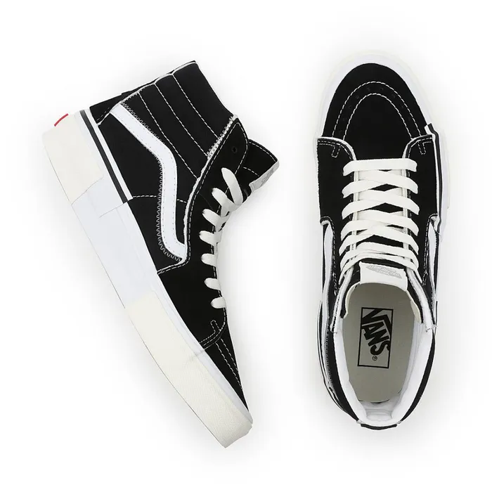 Vans HiTop Shoes Men Sk8Hi Reconstruct Shoes Black