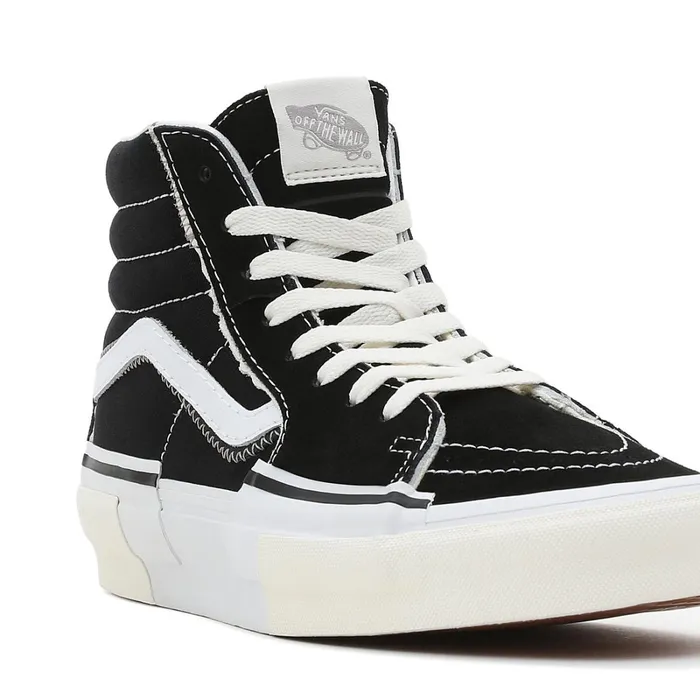 Vans HiTop Shoes Men Sk8Hi Reconstruct Shoes Black