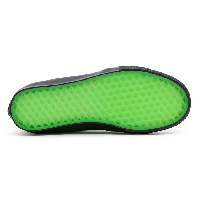 Vans HiTop Shoes Men Skate Sk8Hi Glow Skulls Shoes Green