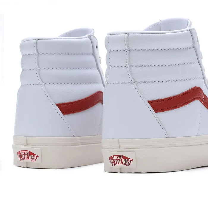 Vans HiTop Shoes Men Vintage Pop Sk8Hi Shoes Red