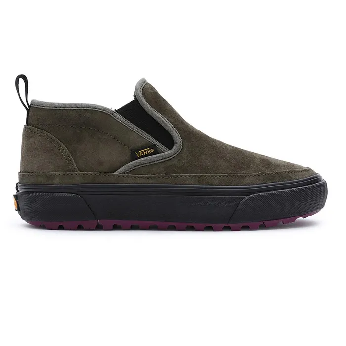 Vans HiTop Shoes Women Sherpa Mid Slip MTE1 Shoes Green