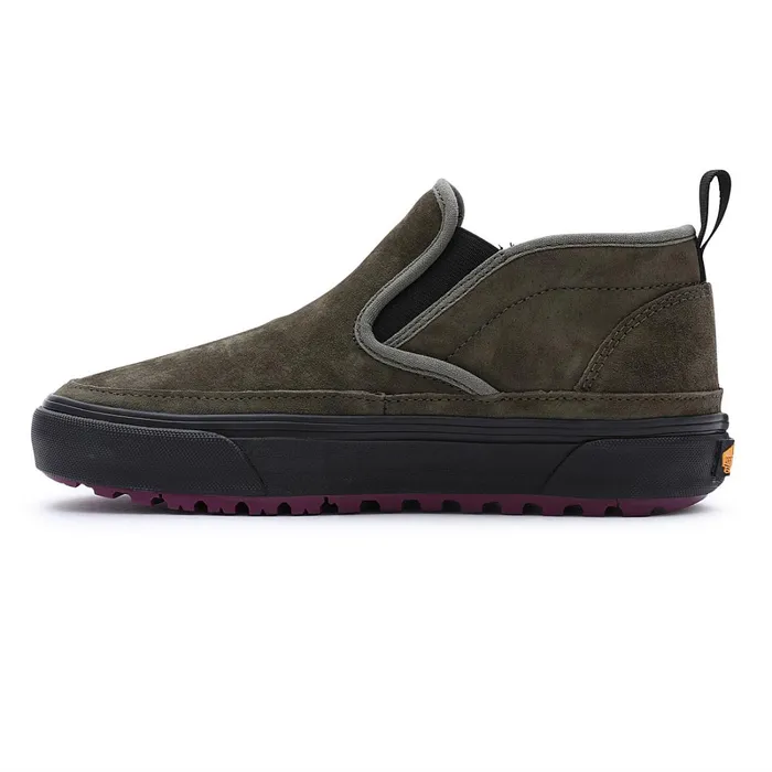 Vans HiTop Shoes Women Sherpa Mid Slip MTE1 Shoes Green