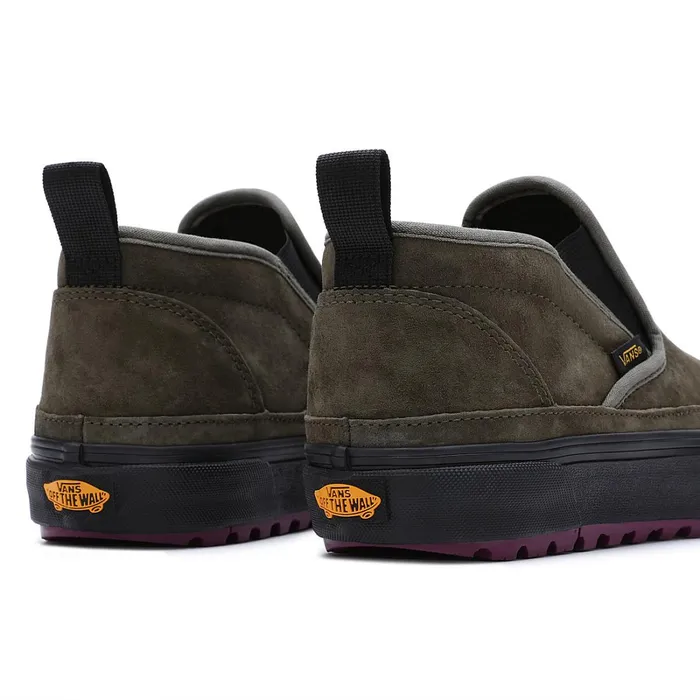 Vans HiTop Shoes Women Sherpa Mid Slip MTE1 Shoes Green
