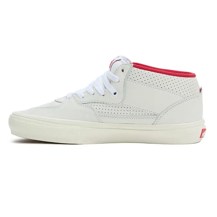 Vans HiTop Shoes Women Skate Half Cab Vintage Sport Shoes White Beige