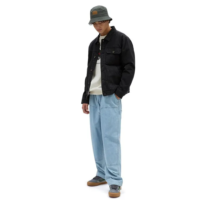 Vans Hoodies and Sweatshirts Men Born In Anaheim Loose Crew Sweatshirt White