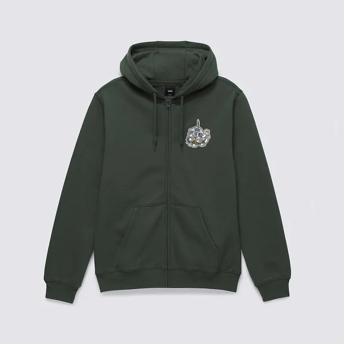 Vans Hoodies and Sweatshirts Men Rearview Full Zip Hoodie Green