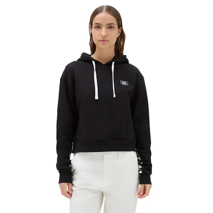 Vans Hoodies and Sweatshirts Women Boom Boom Check Pullover Hoodie Black