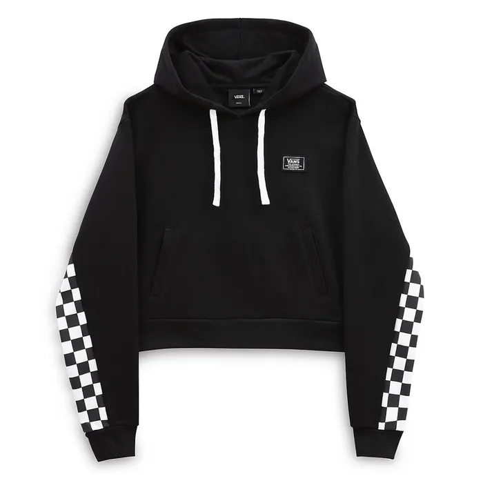 Vans Hoodies and Sweatshirts Women Boom Boom Check Pullover Hoodie Black