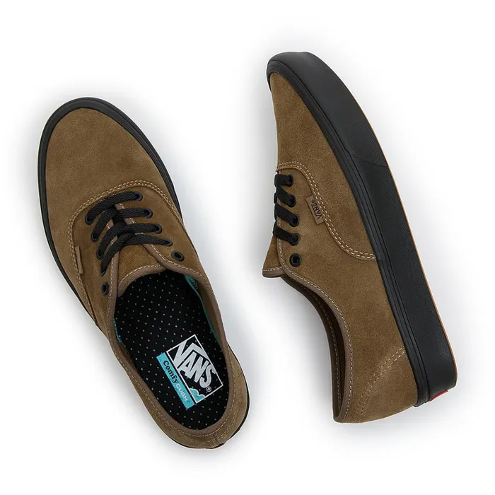 Vans Lowtop Shoes Men Authentic ComfyCush Suede Shoes Brown