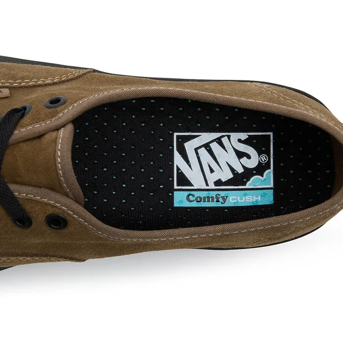 Vans Lowtop Shoes Men Authentic ComfyCush Suede Shoes Brown