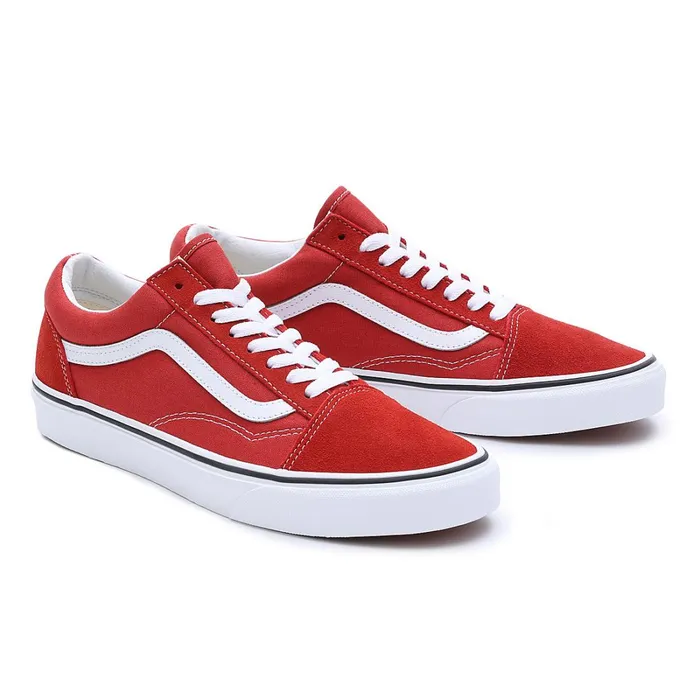 Vans Lowtop Shoes Men Color Theory Old Skool Shoes Red