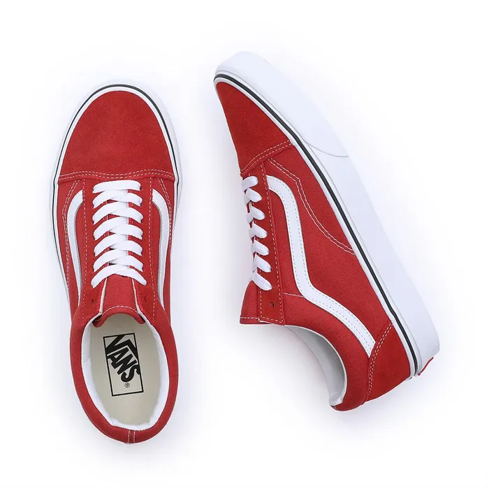 Vans Lowtop Shoes Men Color Theory Old Skool Shoes Red
