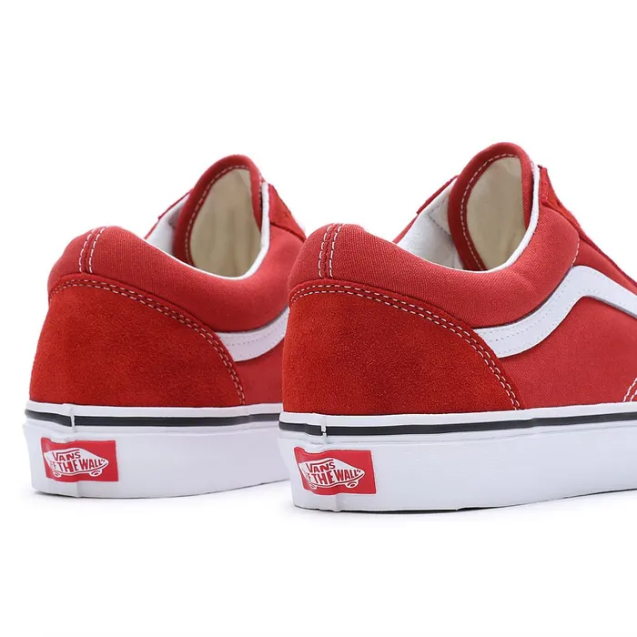 Vans Lowtop Shoes Men Color Theory Old Skool Shoes Red