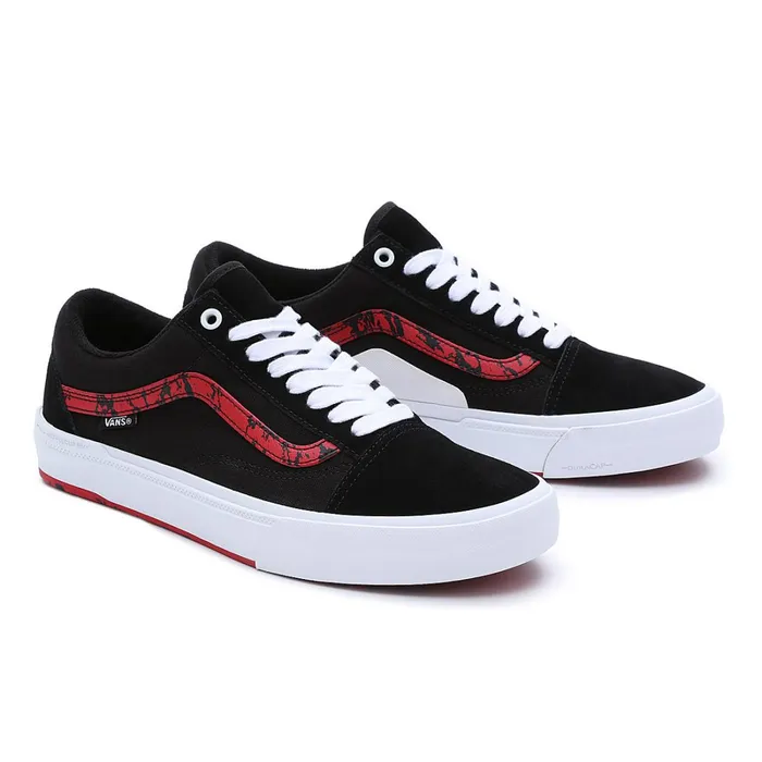 Vans Lowtop Shoes Men Marble BMX Old Skool Shoes Black