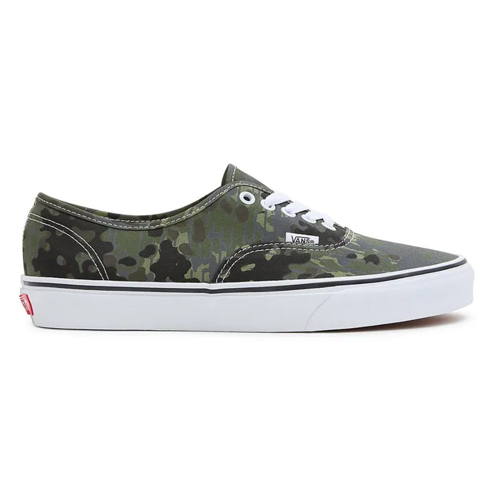 Vans Lowtop Shoes Women Rain Camo Authentic Shoes Green Grey