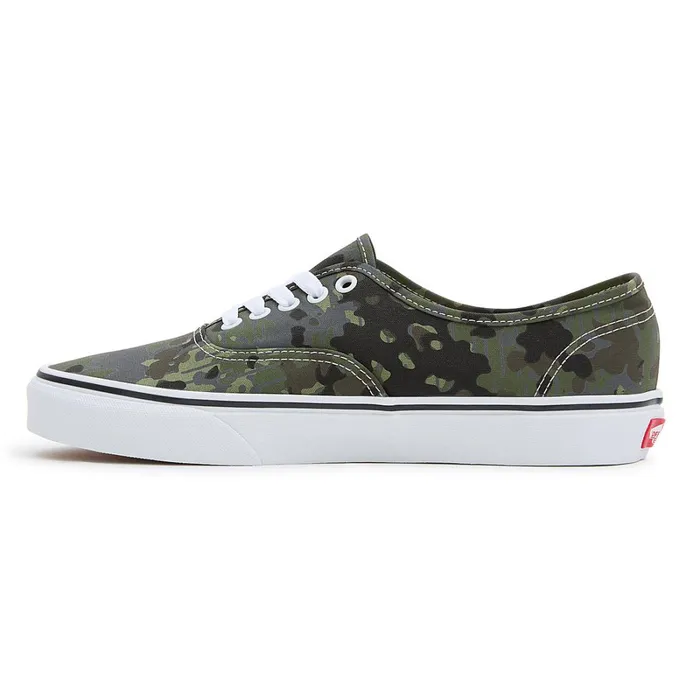 Vans Lowtop Shoes Women Rain Camo Authentic Shoes Green Grey