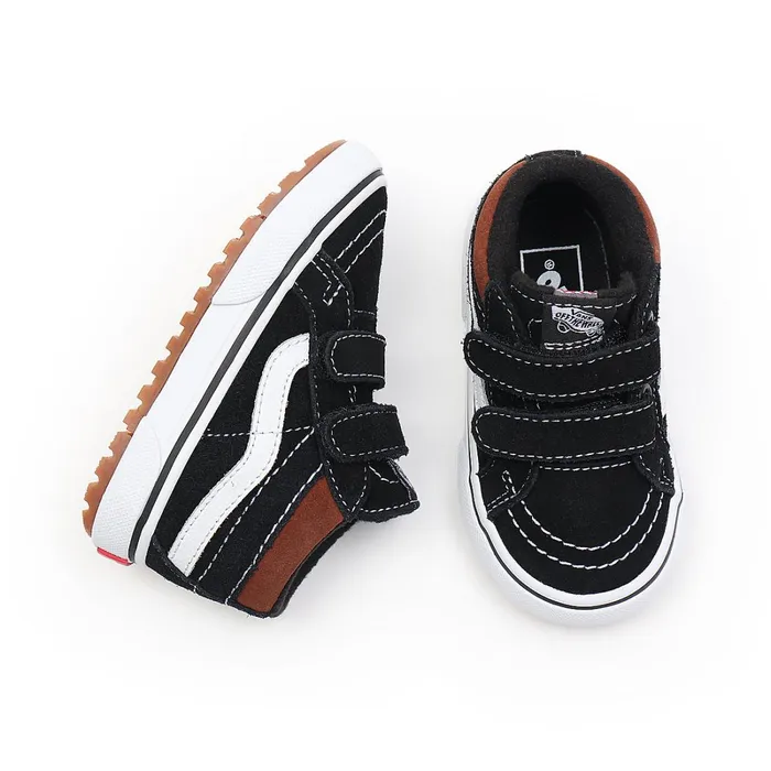 Vans MTE Shoes Kids Toddler Sk8Mid Reissue MTE1 Hook And Loop Shoes 14 Years Black