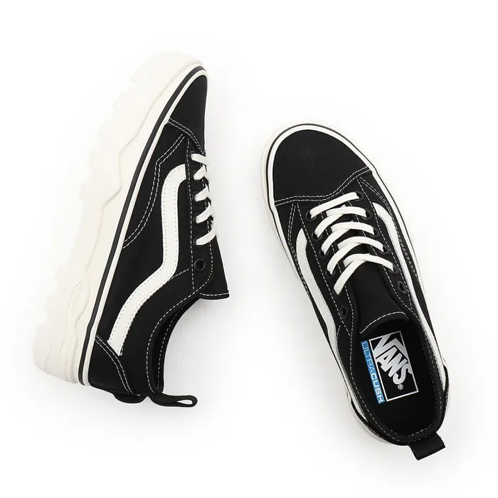 Vans Platform Shoes Women Canvas Sentry Old Skool Wc Shoes Black