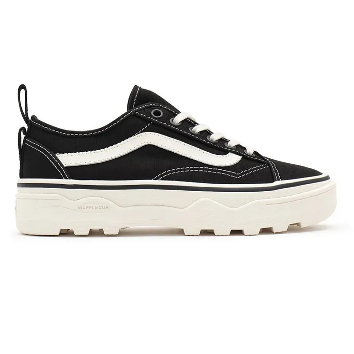 Vans Platform Shoes Women Canvas Sentry Old Skool Wc Shoes Black