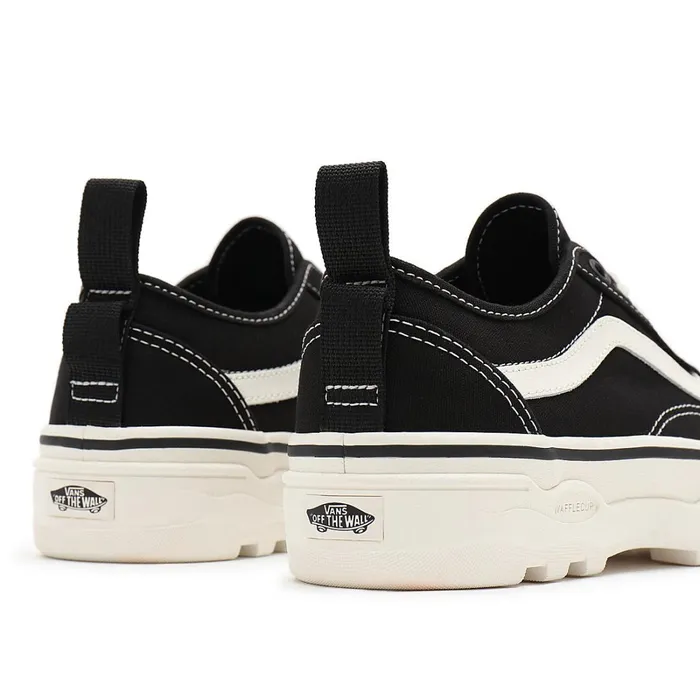 Vans Platform Shoes Women Canvas Sentry Old Skool Wc Shoes Black